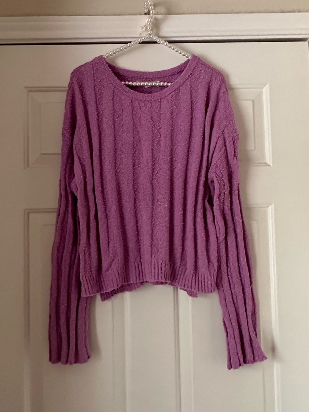 Rip Curl Lavender Ribbed Popcorn Sweater